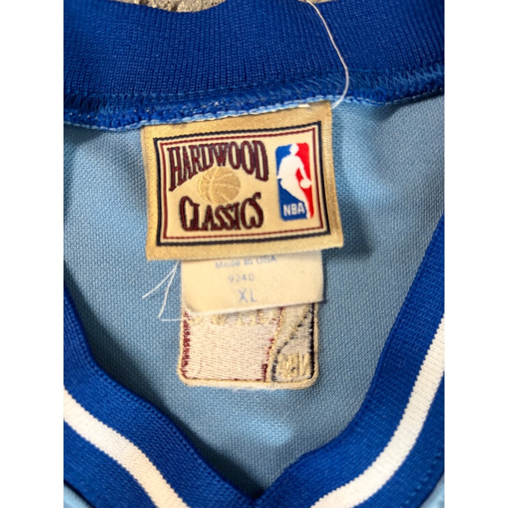 Vintage Majestic Hardwood Classics NBA Los Angeles Lakers Shooting Shirt Blue XL - Picture 2 of 5
